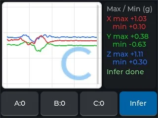 C 类手势推理结果